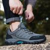 Outdoor Hiking Shoes Men Lace-up Anti-slip Wear-resistant Casual Sports Shoes Men Shock-absorbing Breathable Low-top Shoes Men