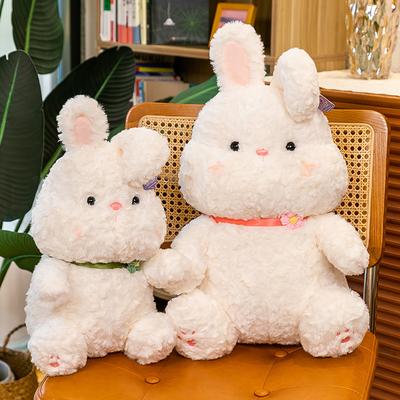 Милый маленький белый кролик плюшевая игрушка маленький кролик 8 дюймов бутиковая кукла девочка утешающая кукла детский подарок