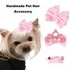 3 шт., шпилька для волос ручной работы из искусственного жемчуга, корона, бант, украшение со стразами, заколка для волос, Тедди, длинношерстная кошка, собака, зажим BB, головной убор принцессы, аксессуар на день рождения