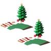 DIY Paper Christmas Tree Handmade Origami Tree Kit Fold 3D Christmas Paper Craft Set Holiday Desk Decoration for Craft Lovers Adults