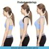 Регулируемый унисекс ремень-корректор осанки - Дышащий, против сутулости, невидимая поддержка плеч и спины