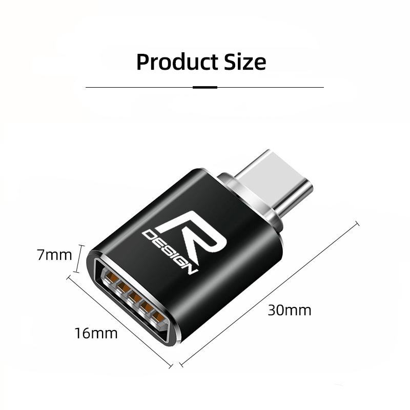 Type C To USB Port Converter Charging Cable Adapter For Volvo Rdesign XC90 XC40 XC60 V60 V70 V90 V40 EC40 EX40 S80 S60 S90 C30