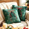 Xmas Tree Embroidered Pillowcase Christmas Tufted Pillow Covers New Throw Pillow Covers  Sofa Decor