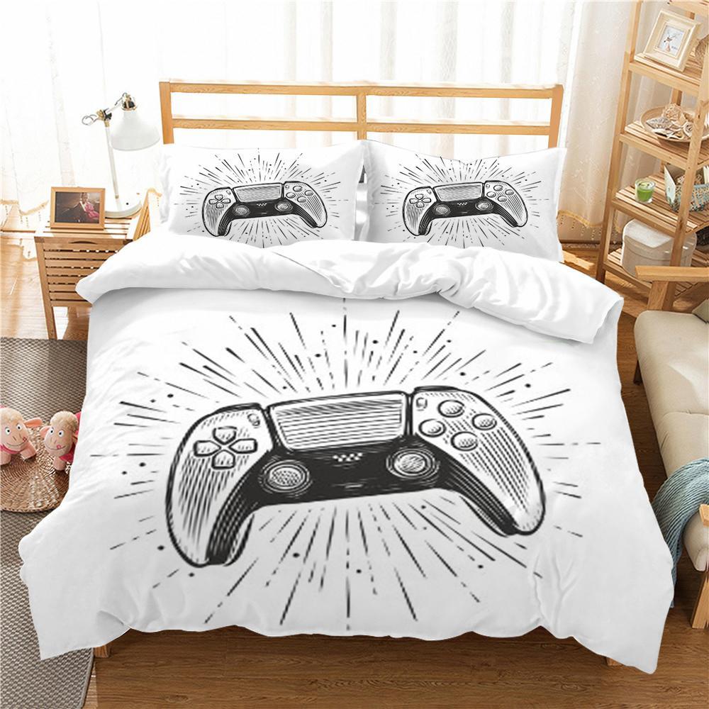 3D Bedding Set Bedclothes 3D Gamer Print Comforter Duvet Cover Set Festival Gift Microfiber Quilt Cover