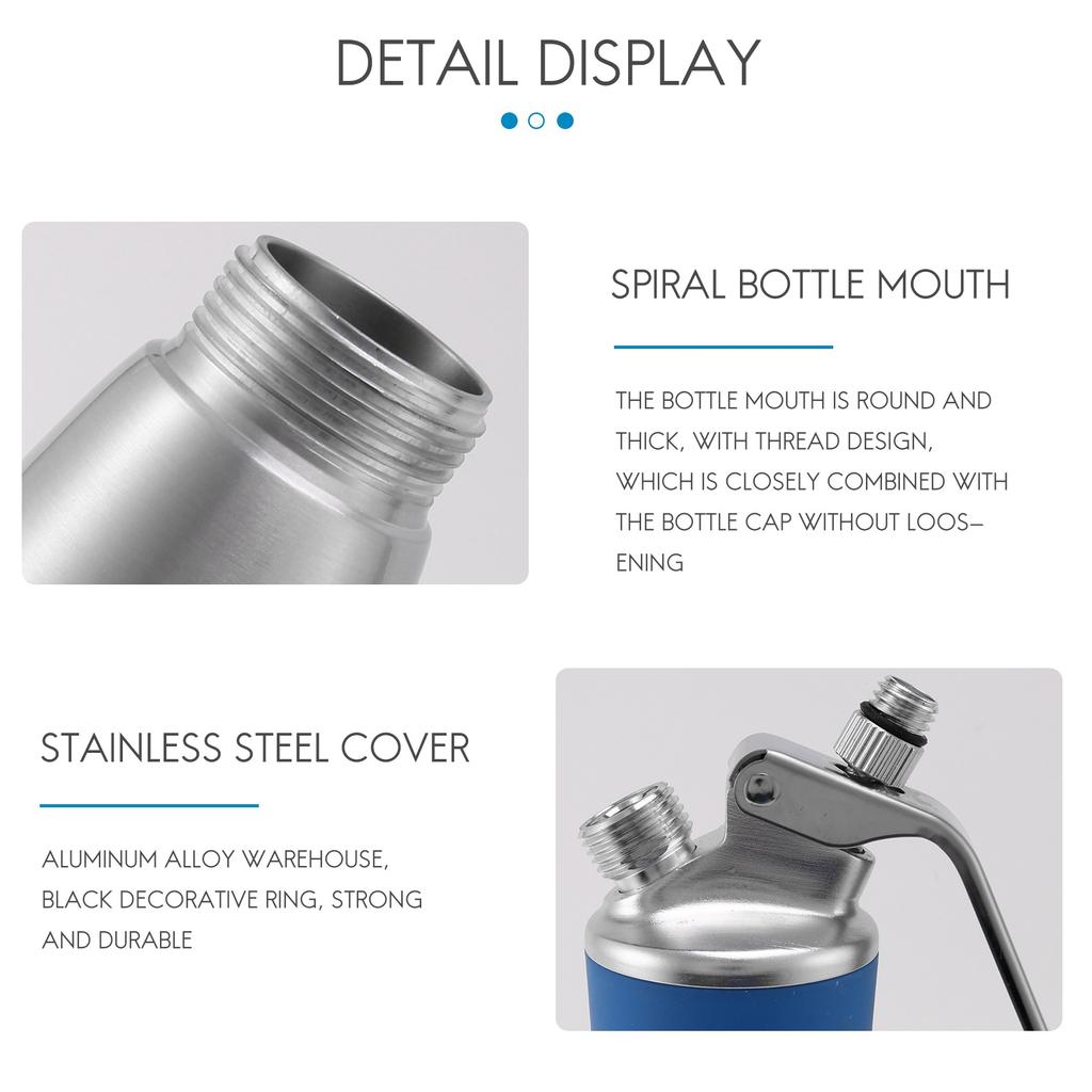 Диспенсер для взбитых сливок, пенообразователь для сливок, 1000 мл, ручная машина для взбивания сливок с 3 насадками из нержавеющей стали