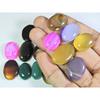 310Cts. Natural Onyx Agate Ring Size Oval Cabochon Loose Gemstone 17Pcs Lot A-658