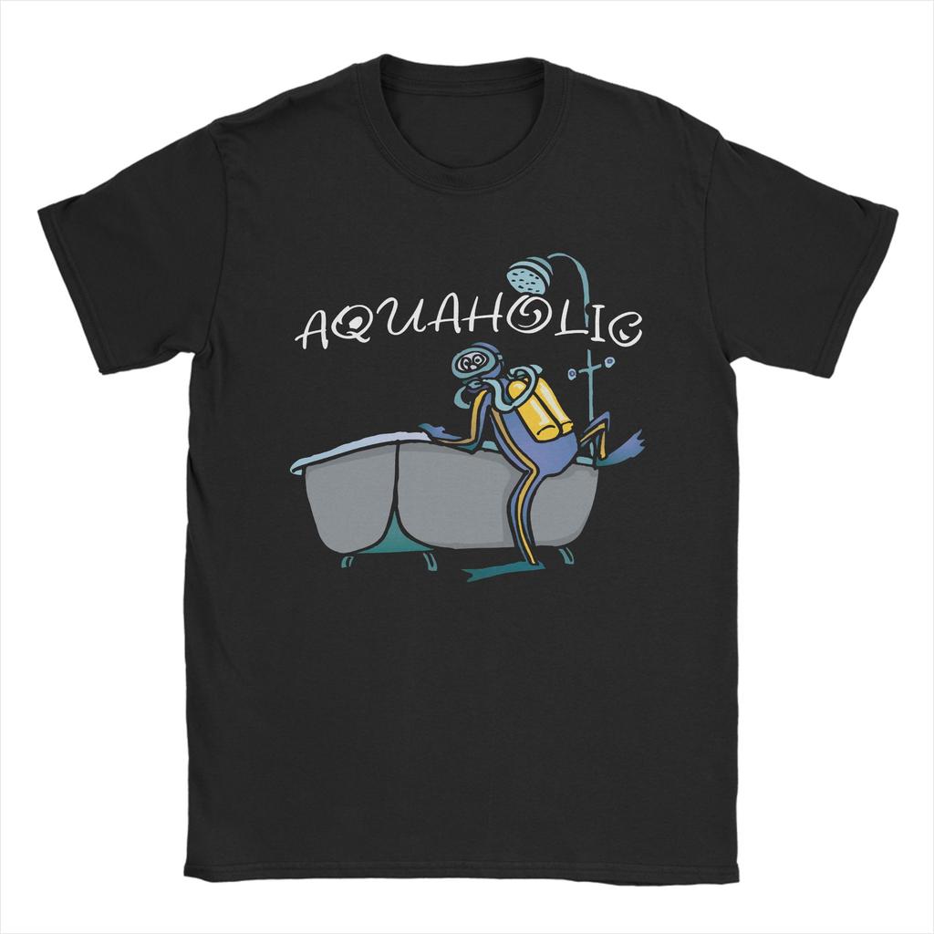Scuba Diving Dive for Unisex Unisex T Shirts Novelty Tees Short Sleeve Crew Neck TShirt Cotton Birthday Gift Clothing