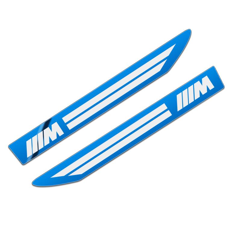 2PCS Stainless Steel Side Wing Badge Emblem Fender for BMW E36 E39 E46 E60 E90 E90 F01 F10 F30 E93 G20 G21 G01 X6 X5 X3