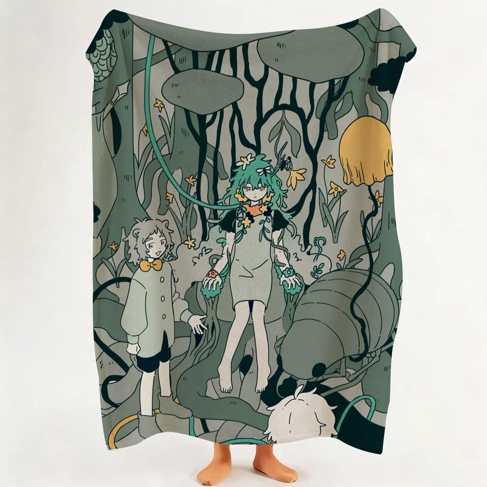 Art D Dreamy f fairy t tale Throw Flannel Throw Blanket Suitable for Sofa Living Room Bedroom