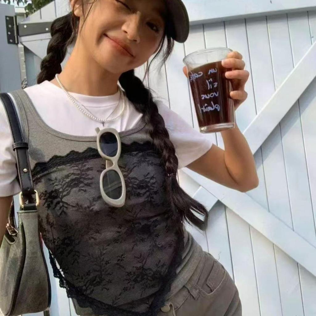 Double-use Triangle Short Half Skirt Butt Curtain Skirt Lace Trim Small Apron Soft Lace Stacked Ins Style Spring Headscarf