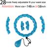 32/24/28 Section Adjustable Sport Hoops Abdominal Waist Exercise Detachable Hoola Massage Fitness Hoop Training Weight Loss