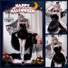 JUNDOMECY Witch Devil Cosplay Little Sexy 6-Piece Set Wings Pannier Black Red Demon Vampire Halloween Costume Adult Ladies Cute Plus Size Horns Dress
