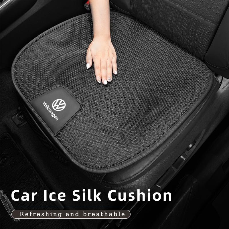 T23-Car Seat Cover Front Rear Seat Ice Silk Cushion Pad Protective Mat For Volkswagen VW Passat Golf Tiguan Polo Scirocco Jetta CCVSOA1