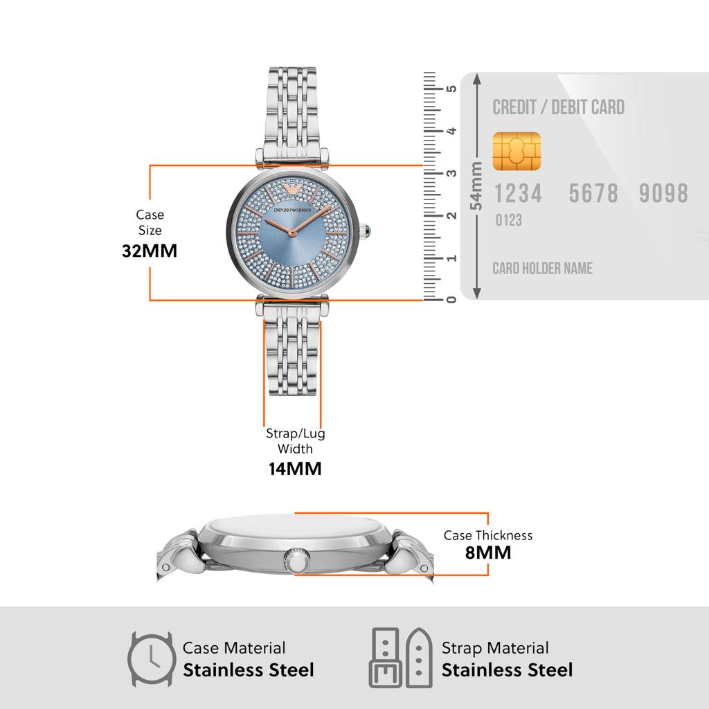 Часы NA AR11594 Silver [Emporio Armani] женские
