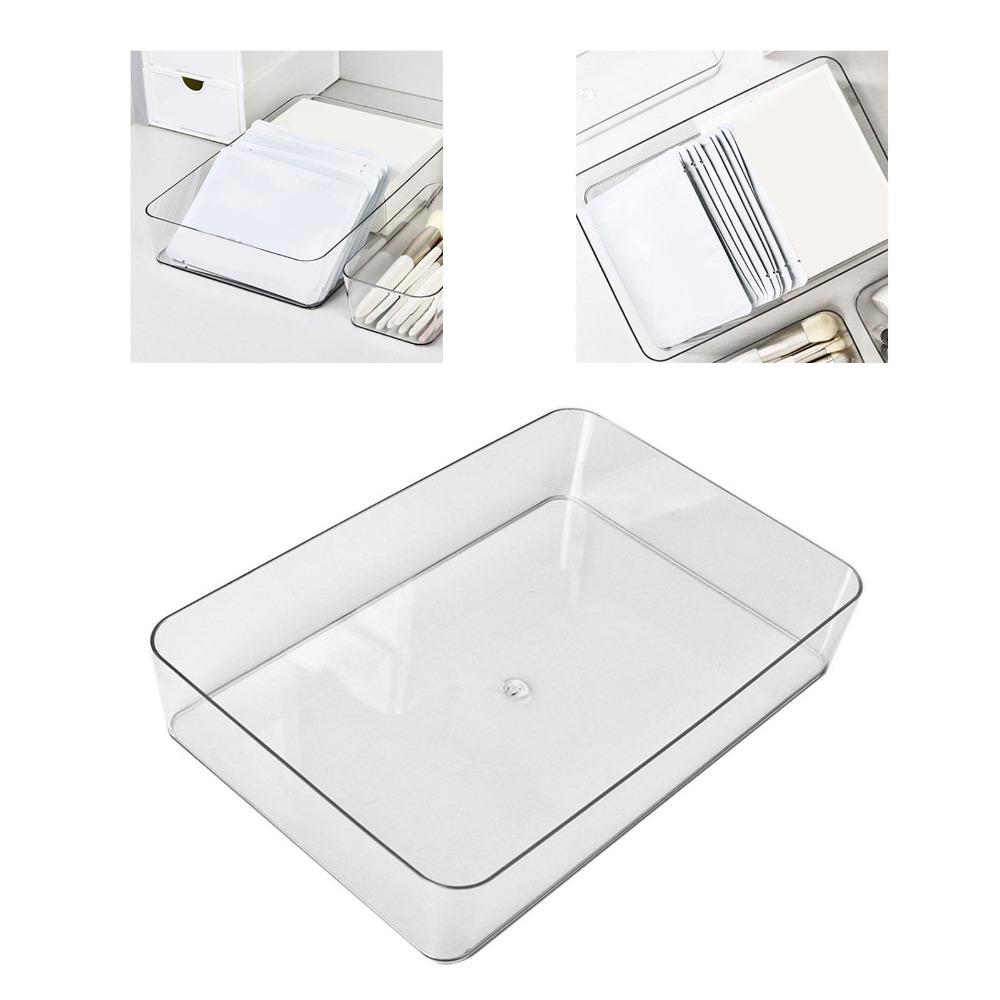 Rectangular Drawer Organiser Plastic Drawer Organizer Tray  Stationery Organization