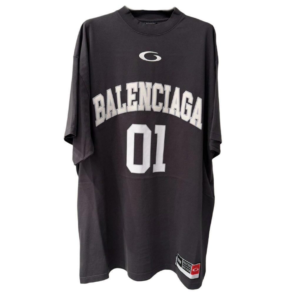 Balenciaga Футболка SS25 Обычный крой Мужская Черная 787349TRVW91055