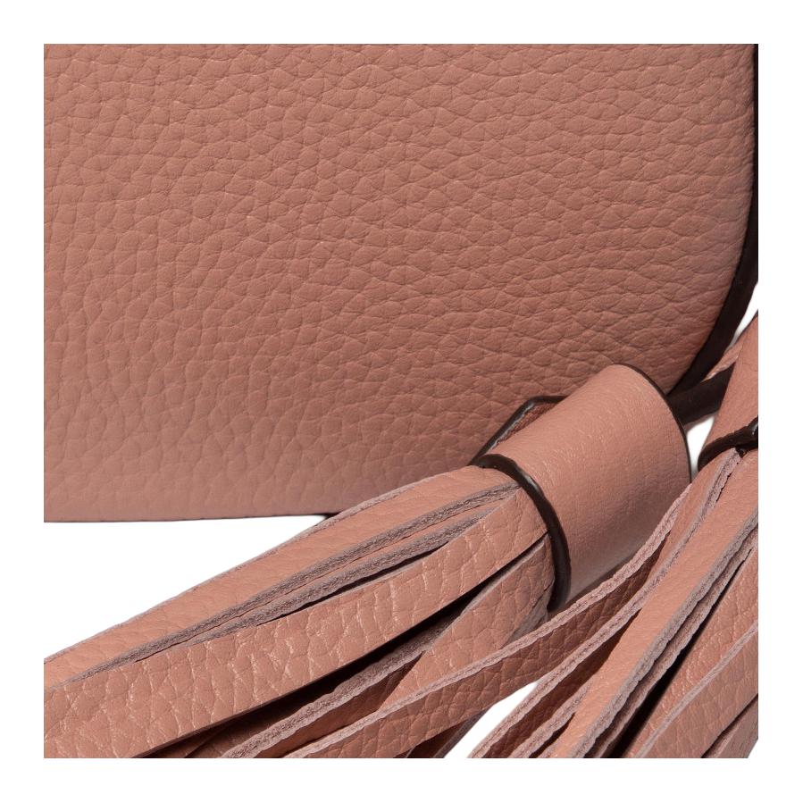 Tory Burch Mcgraw Double T Logo Tassel Leather Camera Bag Crossbody Shoulder Bag Women bags Pink 64447-689