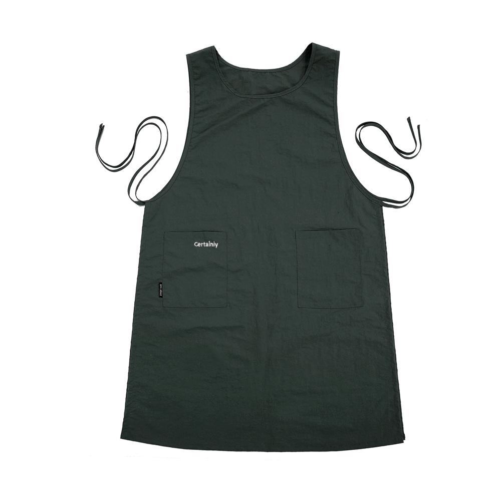 Длинный водонепроницаемый противогрязный жилет, кухонный фартук с карманами, женский, для рисования, готовки, рабочего передника, фартук для маникюрного салона