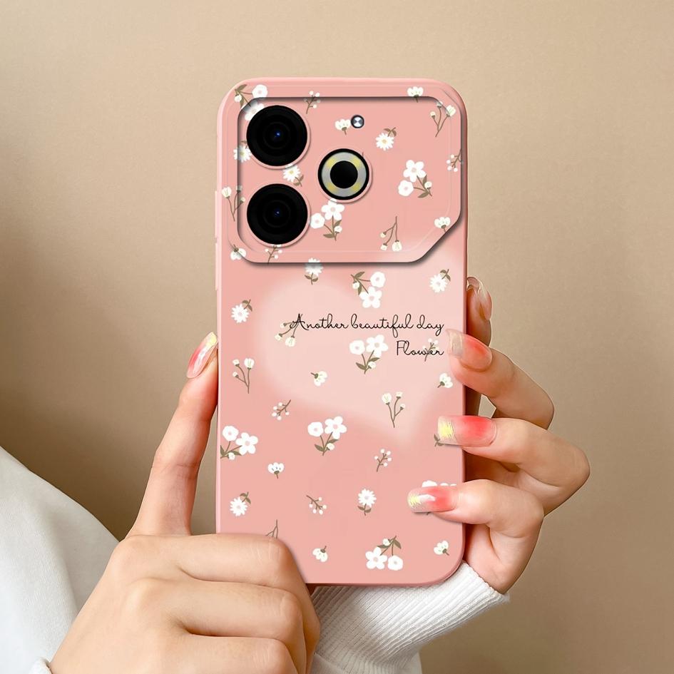 Чехол для телефона Tecno Camon 30 Pro Spark 20 Pop 8 Hot 40i Pova 6 Neo, задние чехлы с красивыми цветами и растениями, мягкий силиконовый бампер с защитой от падения, корпус корпуса