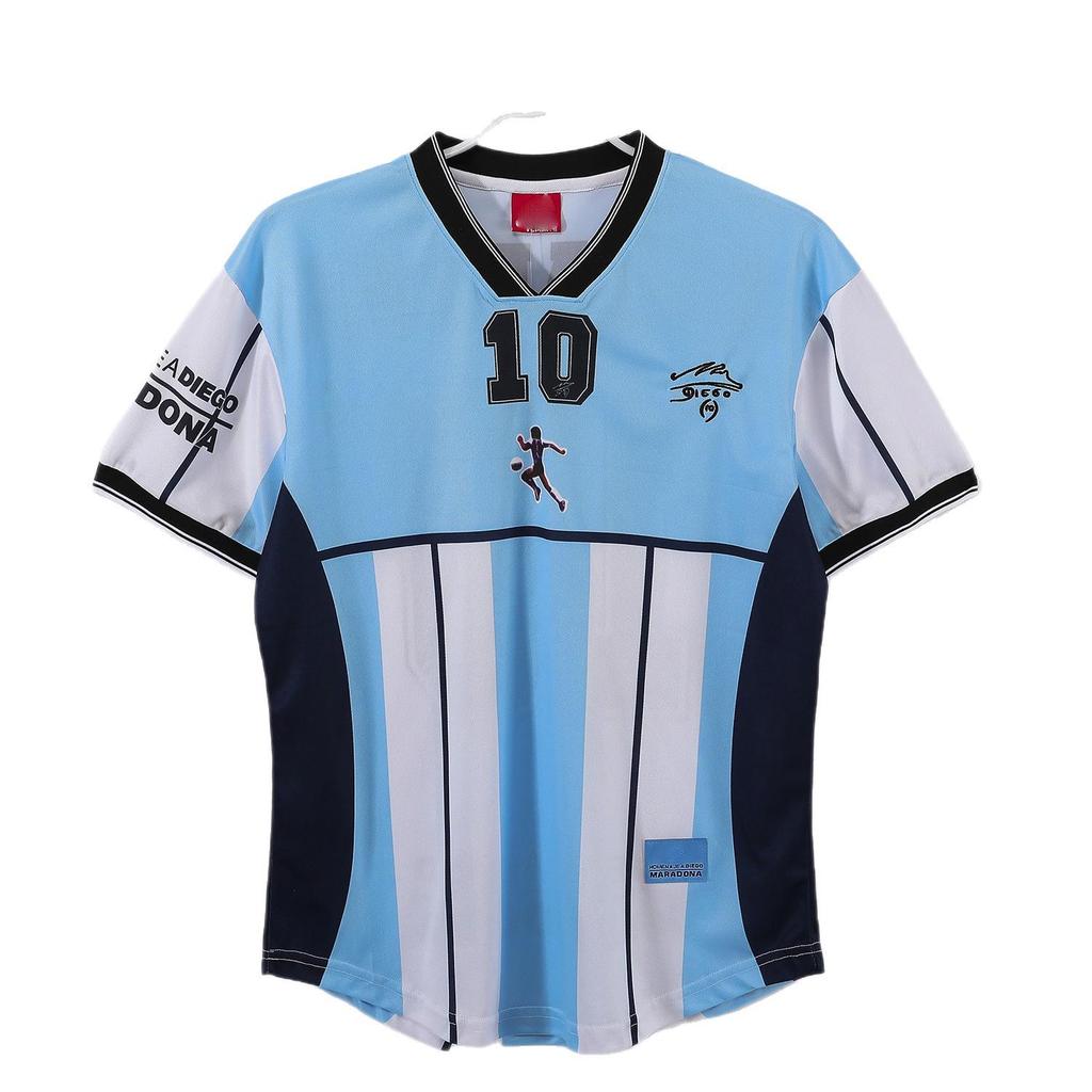 2001 Argentina Home Maradona Retro Jersey - Personalized & Customizable