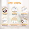 Wooden Sling Hanger Camisole  Organizer with 24 Metal Hooks Multi-Functional Hook Suitable For Dormitory Apartment Bedroom