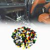 200/500Pcs Portable Auto Rivet Clips Universal Plastic Colorful Driver Retainer Door Panel Fender