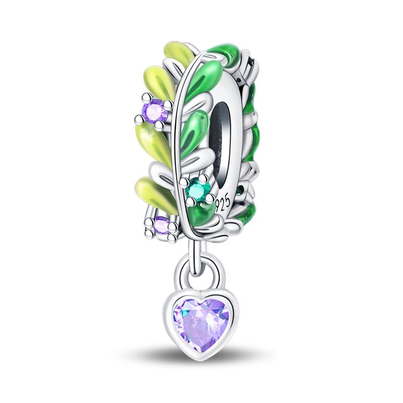 New 925 Silver Charm Beads Pendant Pumpkin Maple Leaf Autumn Series Charms Fit Original Bracelets Fine Jewelry