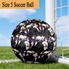 Tokyo Ghoul Masked Mystery Size 5 Soccer Ball,Indoor/Outdoor Suitable for Training Matches Tournaments Practice Games Perfect Gift for Fan