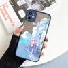 Матовый чехол для iPhone 11 12 13 14 Pm Pro Max XR X 8 7 Plus Pro XS Mini Skin Feeling Cover Япония Аниме Ручная роспись Домашний пейзаж