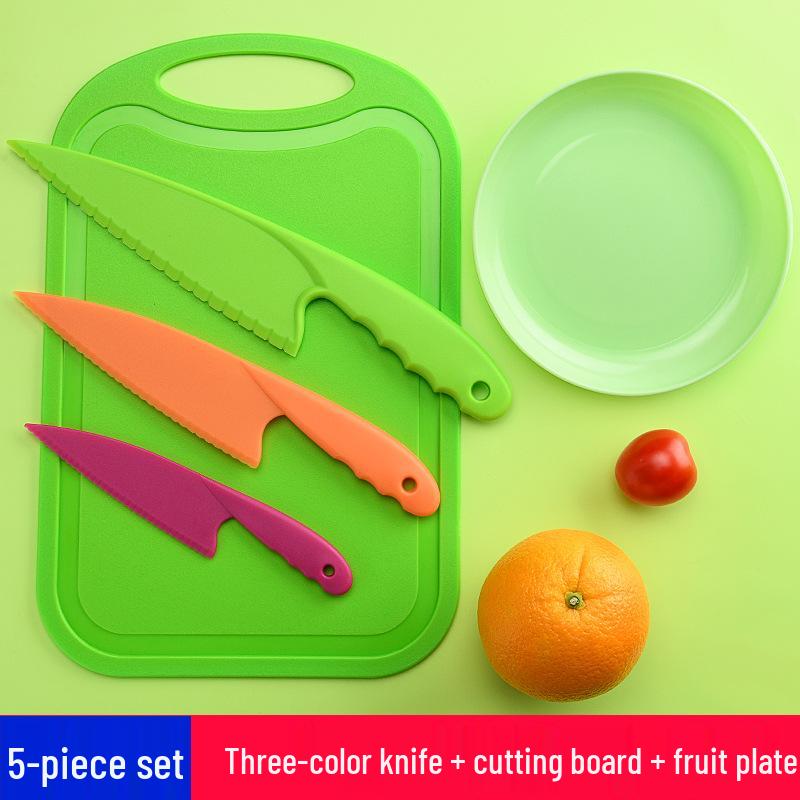 Children's Safe Plastic Knife Set – Ideal for Early Education and Kindergarten.