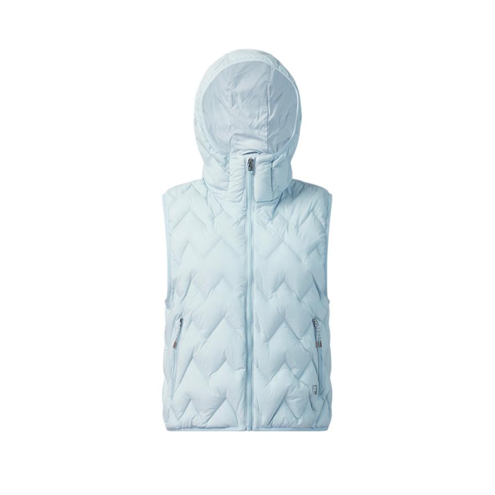 Fila Фитнес Модный Удобный Теплый Повседневный Спортивный Пуховый Жилет Женский жилет Небесно-голубой A11W541913FLB