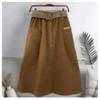 Summer Solid Color Loose Casual with Belt Skirts Women Vintage Aesthetic Chic Party Dress Female High Waist Sexy Femme Clothes