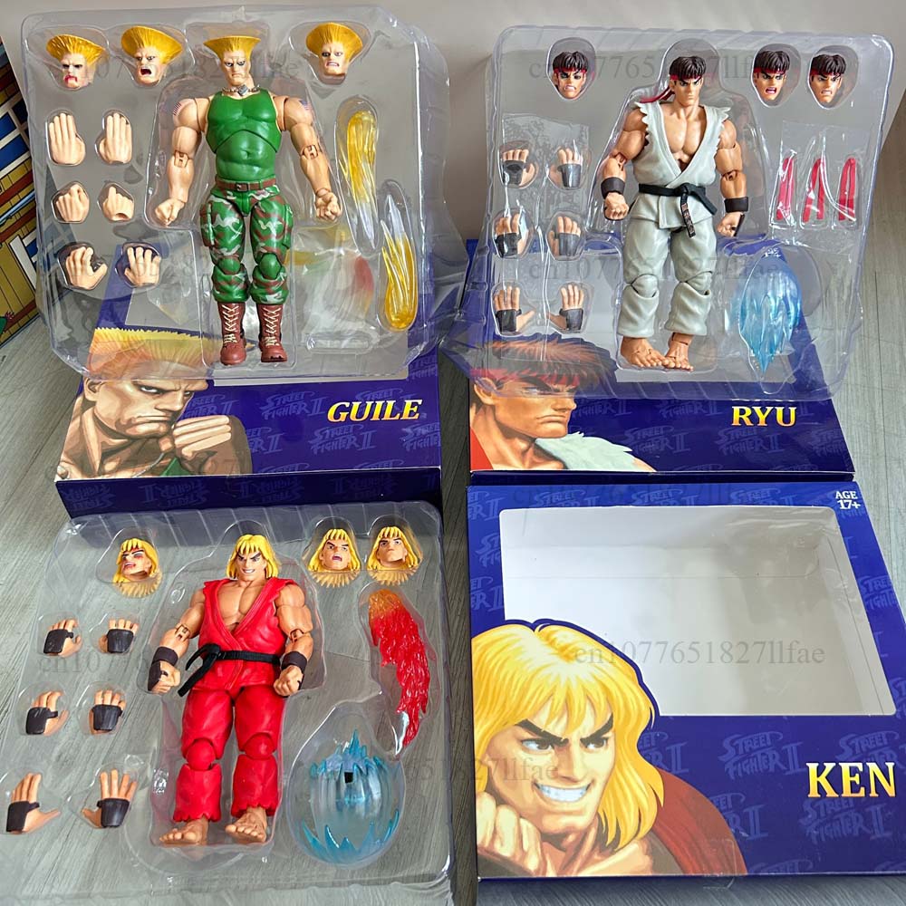 Ultra Street Fighter Кен Мастерс Storm Toys USFII: Финальные претенденты Гайл Рю Кен Фигурка-модель Игрушка Сочлененная Подвижная