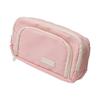 Пенал большой вместимости с 3 отделениями, портативный пенал-органайзер для канцелярских принадлежностей на молнии для розового [NUZAMAS] пенала, пенала, косметички,