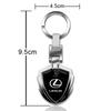 Car Metal Chrome-plated 3D Keychain Man Woman Universal Keychain Waist Pendant For Lexus F SPORT GX460 Ct200h IS250 ES 220D