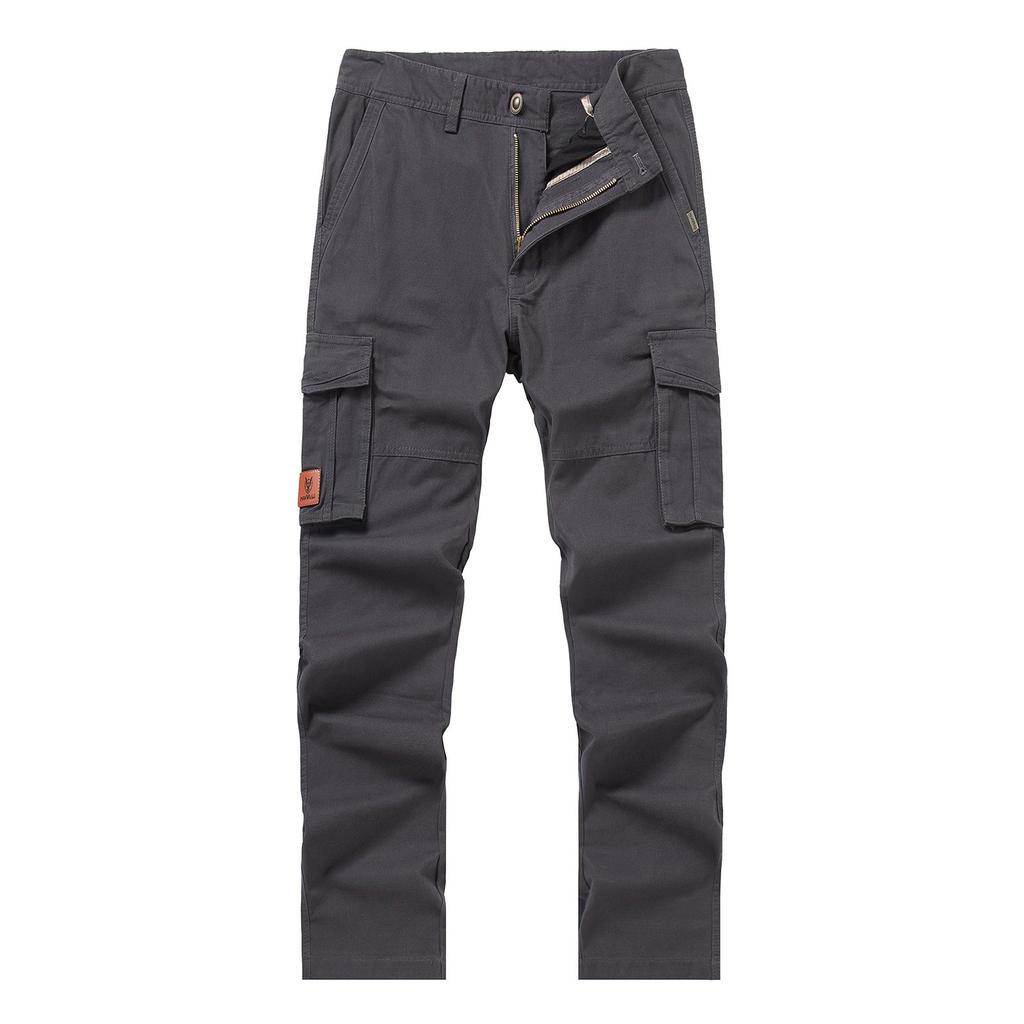 Мужские трансграничные рабочие брюки больших размеров с множеством карманов, повседневные брюки, хлопковые брюки