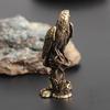 Eagle Statue Sculpture Handmade Crafts Ornament Vintage Copper Bird Figurine Home Office Desk Animal Decoration