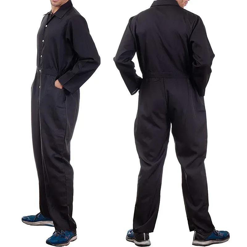 2026 New Arrival Men Women Halloween Overall Costume Prisoner Red Orange Jumpsuit Men's Cosplay Uniform Horror Movie