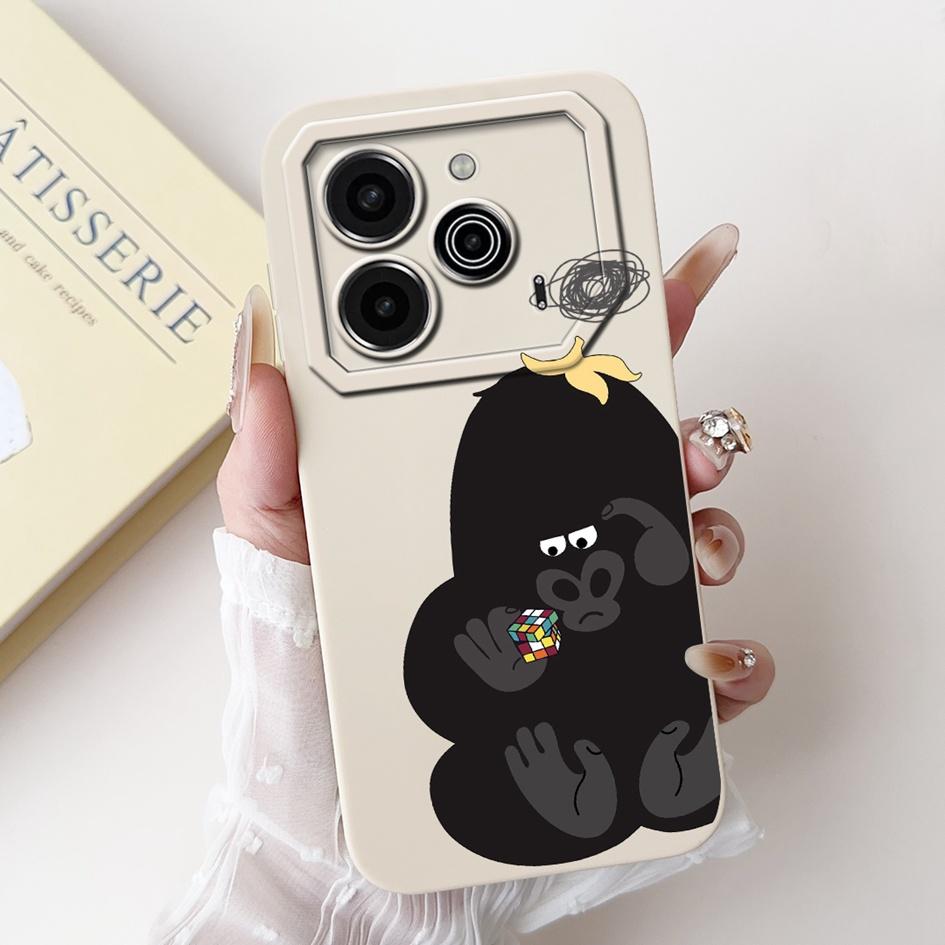 Pova 6 Case For Tecno Pova 6 Pro 5G Silicone Cover Cute Dinosaur Panda Camera Lens Protector Bumper For Tecno Pova6 Pro LI9 Capa