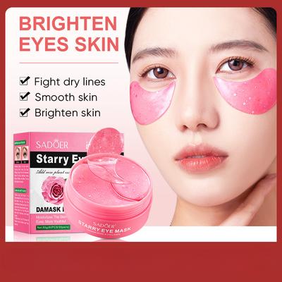 SADOER Rose Star Eye Mask Увлажняющий и увлажняющий патч для глаз с маской для глаз