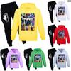 Fortnite Pattern Printing Cartoon Kids Sweater And Pants Set With Soft Cotton Fabric For Middle School Children