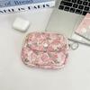 Large Capacity Small Makeup Lipstick Bag Flower Mini Canvas Storage Bag Floral Coin Purse Daily