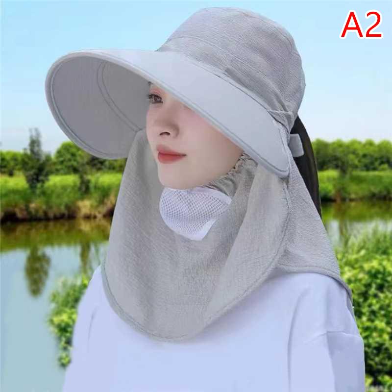 Летняя быстросохнущая кепка для рыбалки с защитой от ультрафиолета, защитная крышка для лица и шеи, для рыбалки на открытом воздухе, для велоспорта, съемный козырек, женская панама
