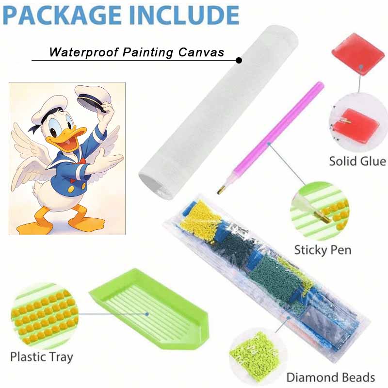 Disney Donald Duck Diamond Paint Painting Art Kit Handmade DIY5D Home Decor Gift