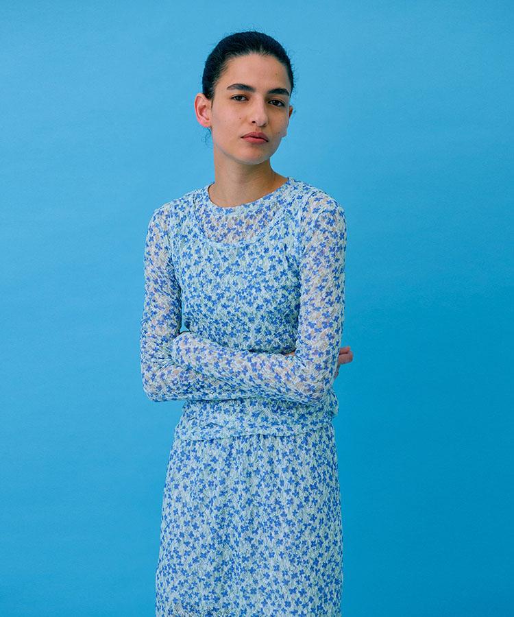 WNDERKAMMER Crinkle T-Shirt_Light Blue
