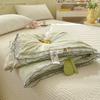 Country Style Floral Summer Quilt Washed Cotton Air-Condition Quilt Lace Double Cooling Quilt Dorm Single Thin Bedding