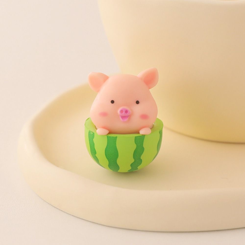 Миниатюры животных мультфильм Свинья украшение автомобиля Свинья украшение центральной консоли автомобиля предметы интерьера автомобиля