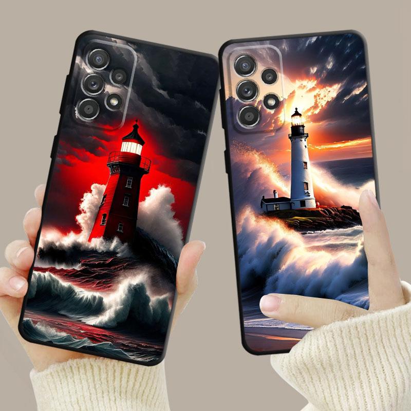 Красивый чехол для телефона с маяком для iPhone Samsung Galaxy Redmi Xiaomi Oppo OnePlus Note SA 7 8 9 10 11 12 13 14 20 21 22 23 53 54 Pro Max Plus Ultra