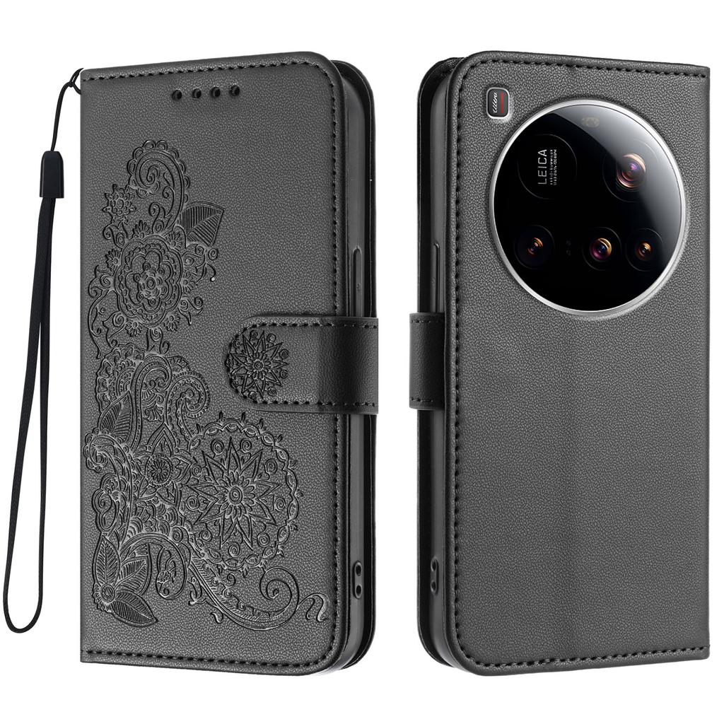For Xiaomi 15 Ultra Phone Cases Mandala Flower Leather Wallet Mobile Cover with Strap