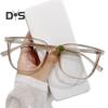Unisex Blue Light Blocking Glasses Retro Large Frame Clear View Strong Hinge with Brim Eye Protection Clear Bluelight Glasses Spectacles Eyeglasses